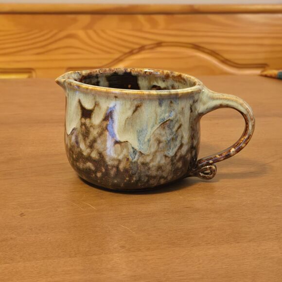 Handmade Other - Studio Art Pottery Creamer Pitcher Signed Glazed Stoneware